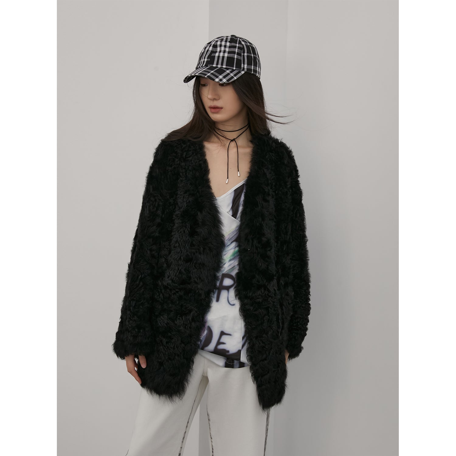 Peach Oolong Tuscan Sheepskin Coat Winter